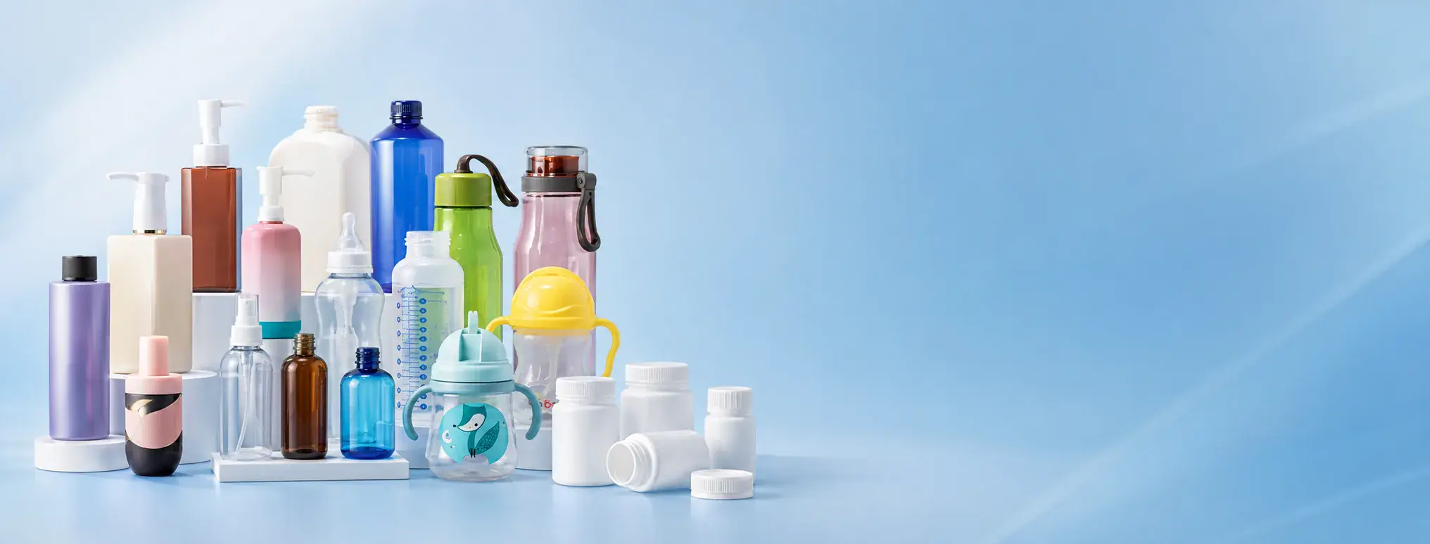 Plastic bottles for multiple industries